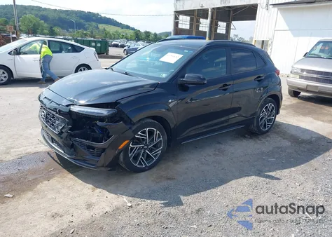 2022 Hyundai Kona N Line из США, поврежденный, VIN KM8K3CA39NU901583